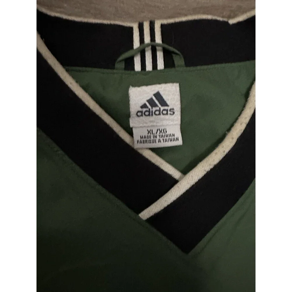 Vintage Adidas Jacket‎ Men's Size XL Clima Shell Windbreaker Green Golf Pullover